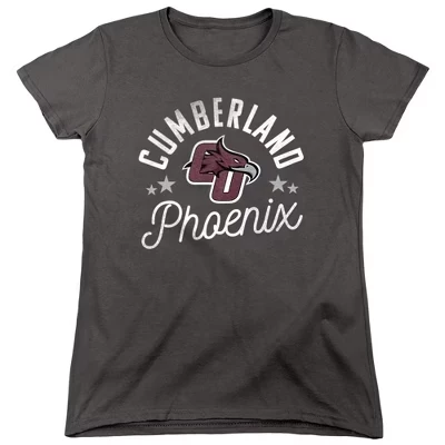 Женская футболка Cumberland University Phoenix цвета древесного угля