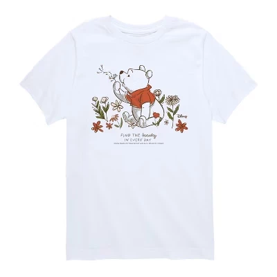 Футболка для мальчиков Winnie the Pooh, одуванчик, белая