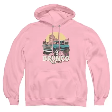 Мужская толстовка с капюшоном Bronco Bronco Desert Ride Pull-Over розового цвета