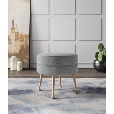 Пуф Manhattan Comfort Bailey из полиэстера, серый