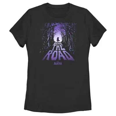 Женская : Футболка Agatha All Along The Road, черная