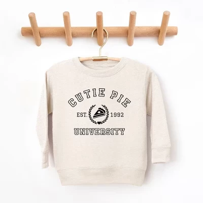 Молодежная ультрамягкая толстовка Cutie Pie University с графическим принтом natural