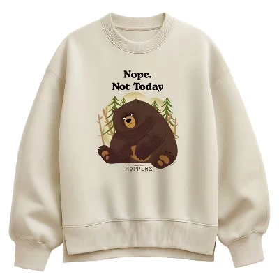 Женский свитшот Hoppers «Nope Not Today», кремовый