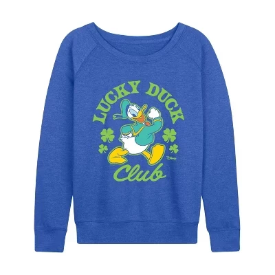 Женский лонгслив Disney Lucky Duck Club, синий