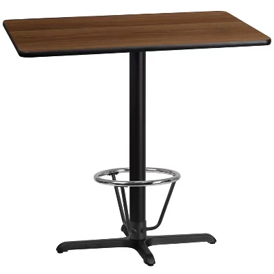Барный стол Flash Furniture 76×107 см, кольцо, ореховый