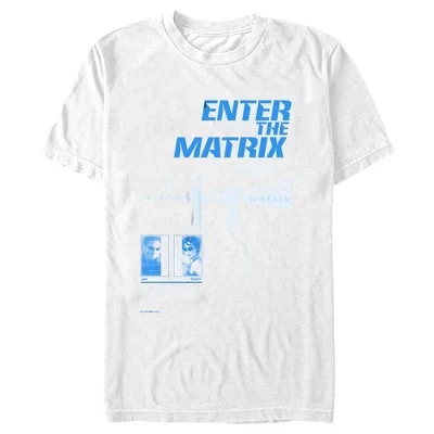 Мужская футболка Enter the Matrix белого цвета