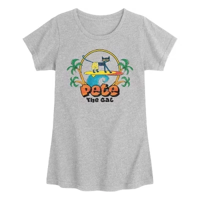 Футболка для девочек MerryMakers Retro Surf, серая