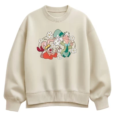 Женский свитшот Alice in Wonderland Hatter Hare, кремовый