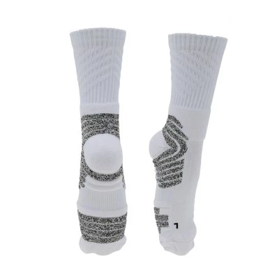 Cycling Athletic Socks Quick-Drying Sweat-Absorbent Anti-Friction Outdoor Universal Striation white