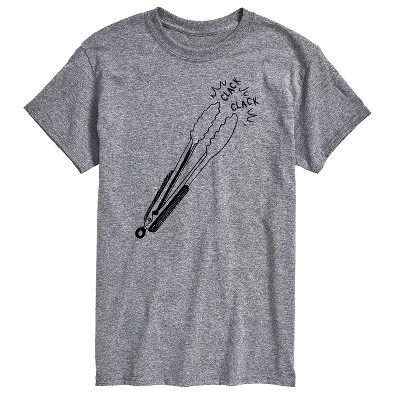 Мужская футболка с коротким рукавом Clack Clack Tongs с графическим рисунком athletic heather