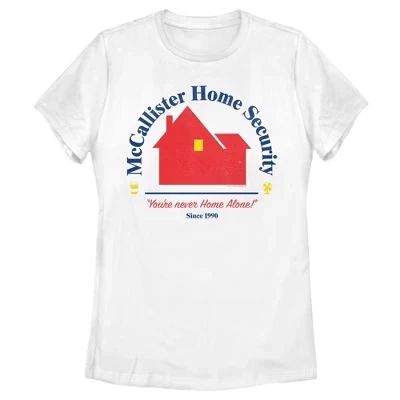 Женская футболка Home Alone McCallister Home Security, белая