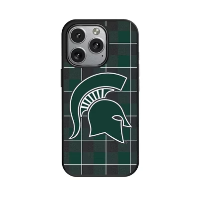 NCAA Big Ten Universities Клетчатый чехол для мобильного телефона, совместимый с MagSafe, для Apple iPhone michigan state spartans