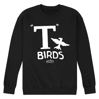 Мужская флисовая толстовка с рисунком T Birds, черная