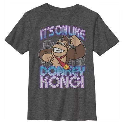 Футболка для мальчиков Nintendo Donkey Kong, серая