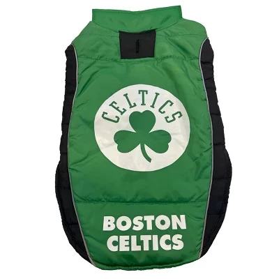 Жилет для собак NBA Boston Celtics пуховый, водонепроницаемый