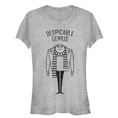 Женская футболка Evil Genius Gru для юниорок athletic heather