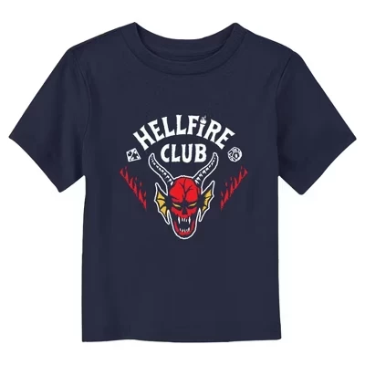 Классическая футболка с белым логотипом клуба Hellfire для малышей
