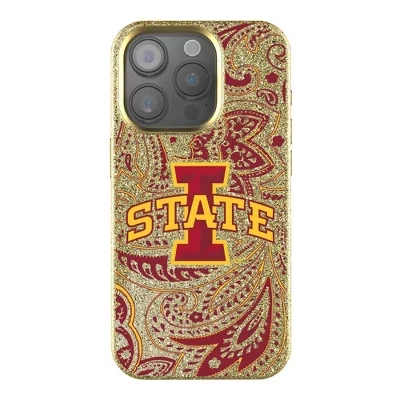Чехол для мобильного телефона NCAA Big 12 Universities Paisley Gold Bling для Apple iPhone cyclones штата Айова