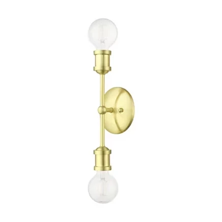 Бра Livex Lighting Lansdale, 2 лампы, сатиновая латунь