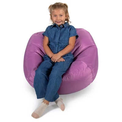 Классическое кресло-мешок Bean Bag, прочная смесь полиэстера и нейлона, детская сияющая орхидея