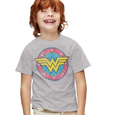 Мужская футболка Wonder Woman Classic 2 с коротким рукавом athletic heather для мальчиков