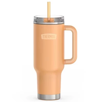 Термокружка Thermos 1,18 л с трубочкой, дынная