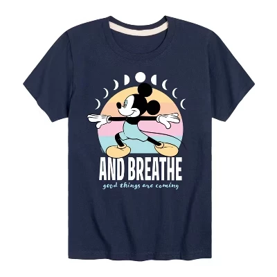 Mickey And Breathe Short Sleeve Graphic T-Shirt blue (2)