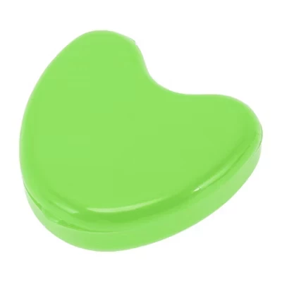 Контейнер Unique Bargains Heart для брекетов, зеленый