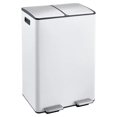Кухонный мусорный контейнер SunnyFurn 60 л (2×30 л), белый