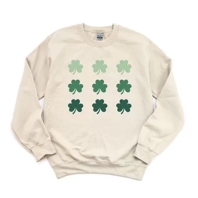 Женская толстовка с рисунком Clover Chart в честь Дня Святого Патрика.