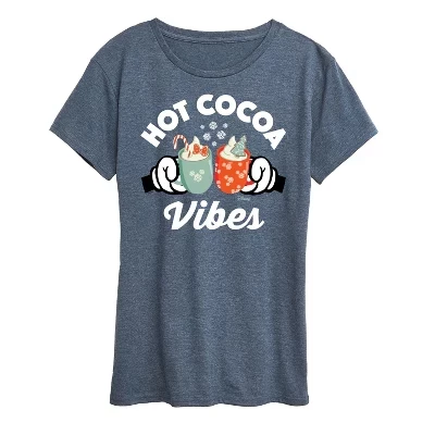 Женская футболка Disney Hot Cocoa Vibes, голубая