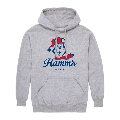 Мужская одежда - Hamms - Зимний флисовый пуловер с рисунком медведя Hamms и толстовка athletic heather