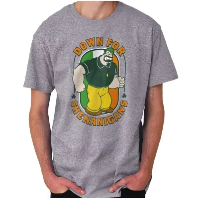 Мужская футболка Brisco Brands Bluto St Paddys, серая
