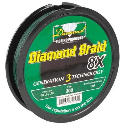Леска Diamond Braid Gen III 8X, 274 м, 4,5 кг, синяя