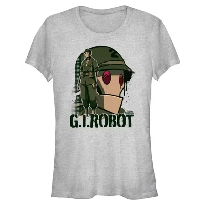 Женская футболка Creature Commandos G.I. Robot 2 для юниоров athletic heather