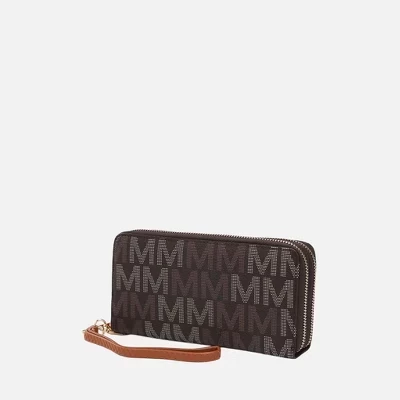 Женский кошелек-клатч MKF Collection Hofstra M Signature экокожа, коричневый