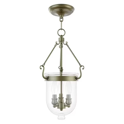 Люстра Livex Lighting Jefferson, 3 лампы, античная латунь