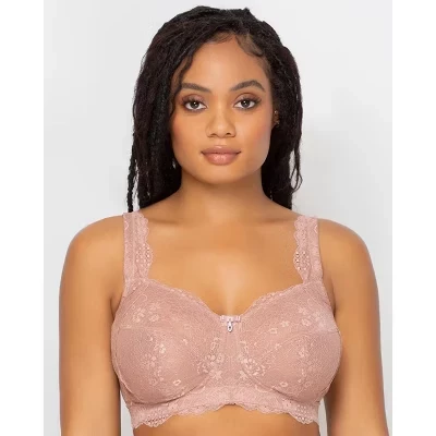 Женский бюстгальтер Curvy Couture без косточек, розовый