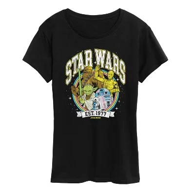Женская футболка Star Wars «Yoda and friends», черная