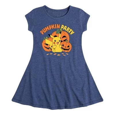 Платье для девочек Pokémon Pumpkin Party, синее