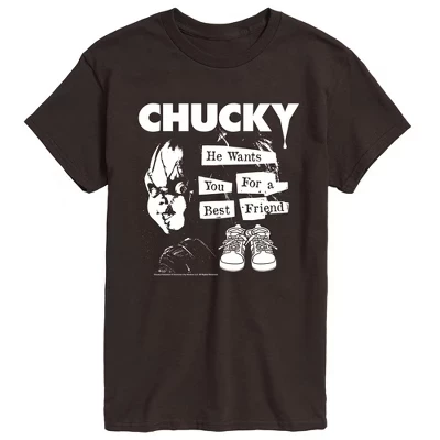 Мужская футболка Chucky Magazine, коричневая