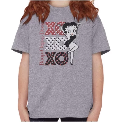 Футболка для девочек Brisco Brands Betty Boop, серая
