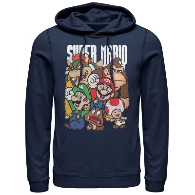 Мужское худи Nintendo Super Mario Party, синее
