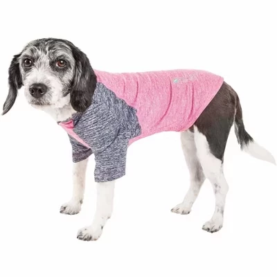 Футболка для собак Pet Life Hybreed, двухцветная, розовая