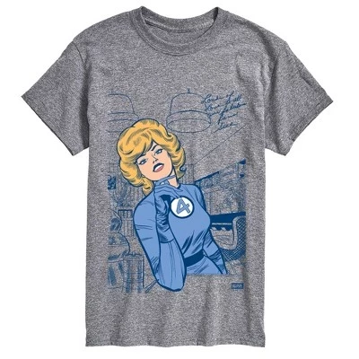 Мужская футболка Fantastic Four Invisible Woman, меланж