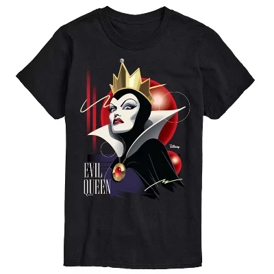 Мужская футболка Evil Queen 80-х с коротким рукавом и графическим рисунком, черная