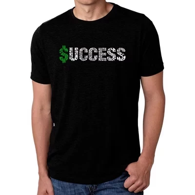 Мужская футболка премиум-класса с надписью Word Art - Success black