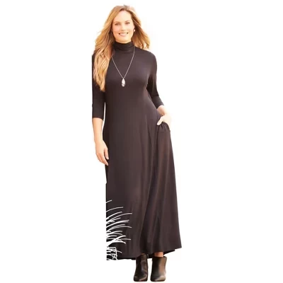 Миниатюрное макси-платье Anywear черного цвета