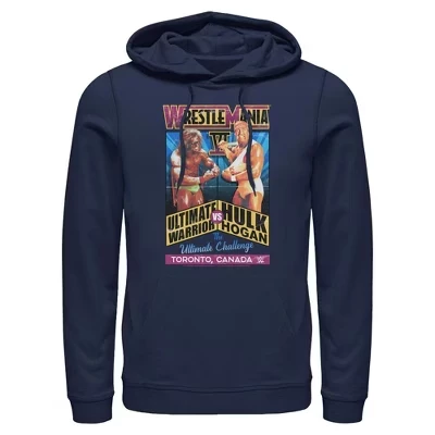 Мужское худи WWE Hogan vs Warrior, синее
