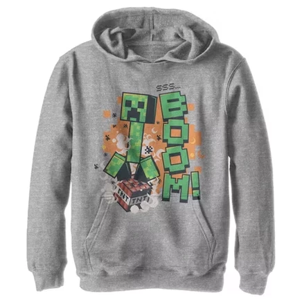 Толстовка с капюшоном для мальчика Creeper Boom Pull Over athletic heather